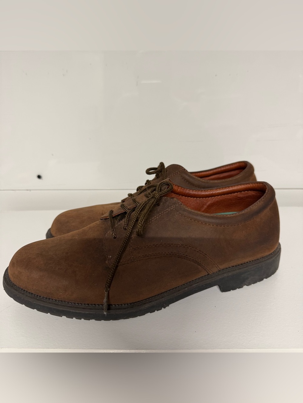 Falls Creek Brown Suede Lace-Up Derby Shoes